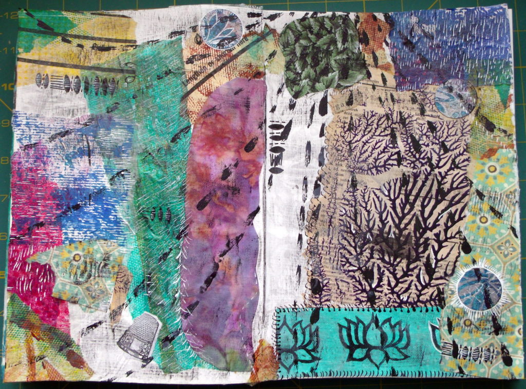 mixed-media collage